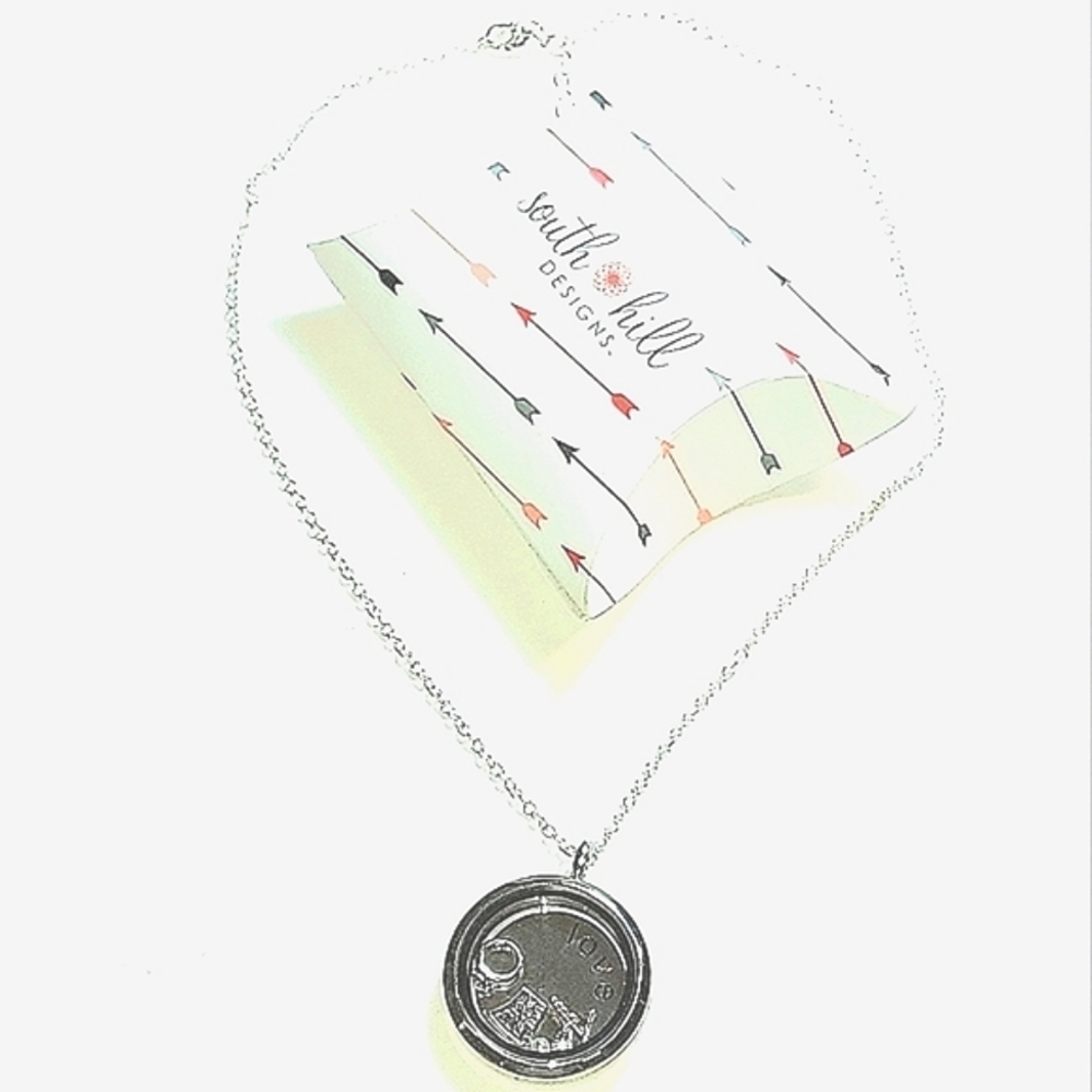 3 for $25- Silver Locket & Chain with Three Mini Charms